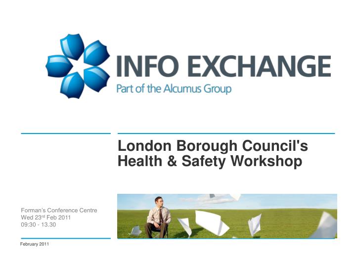 london borough council s health safety workshop
