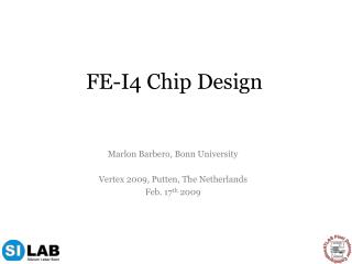 FE-I4 Chip Design