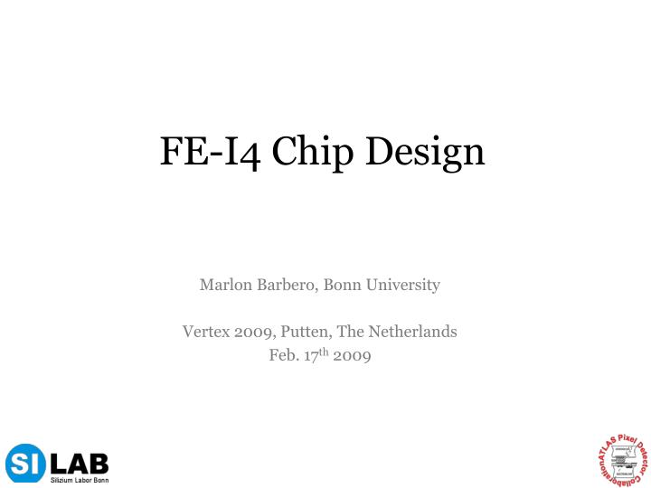fe i4 chip design