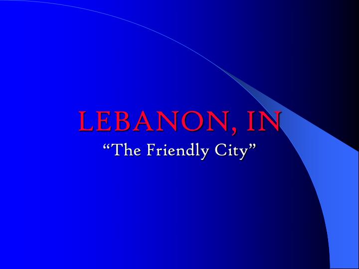 lebanon in the friendly city