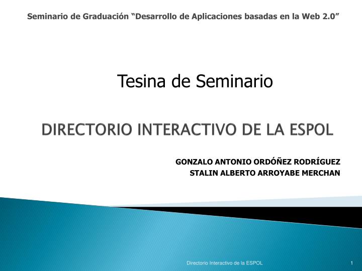 directorio interactivo de la espol