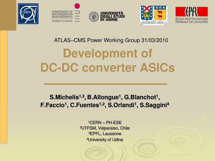 development of dc dc converter asics