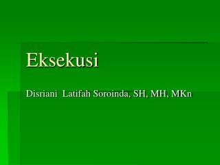 eksekusi