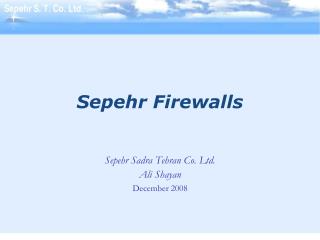 Sepehr Firewalls