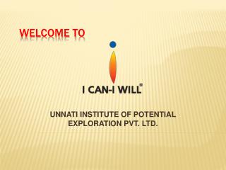 I can I will - Unnati Unlimited