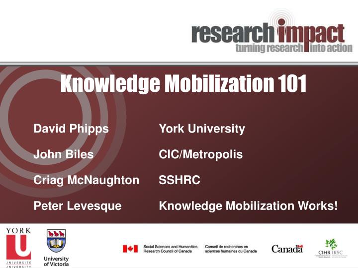 knowledge mobilization 101