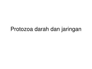 protozoa darah dan jaringan