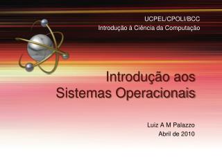 introdu o aos sistemas operacionais