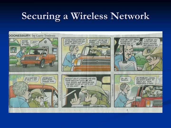 securing a wireless network