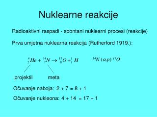 nuklearne reakcije