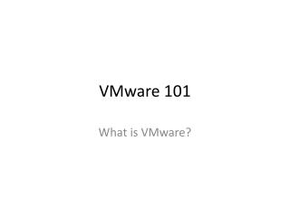 VMware 101