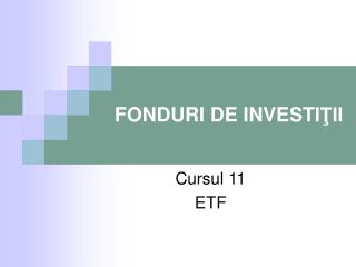 fonduri de investi ii