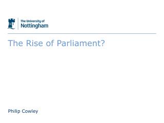 The Rise of Parliament?