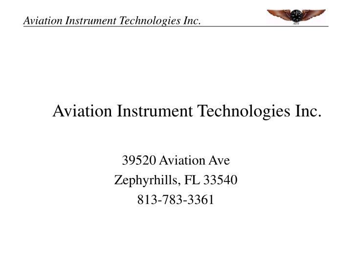 39520 aviation ave zephyrhills fl 33540 813 783 3361