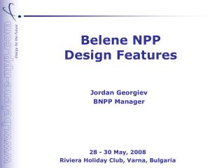 Belene NPP Design Features