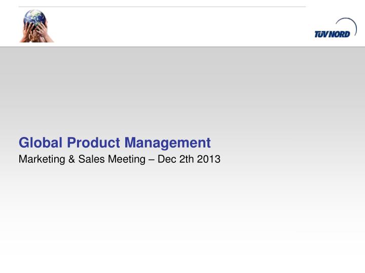 global product management