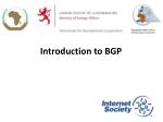 Introduction to BGP - slide 1