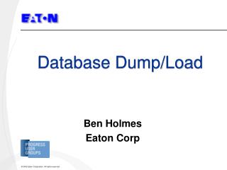 Database Dump/Load