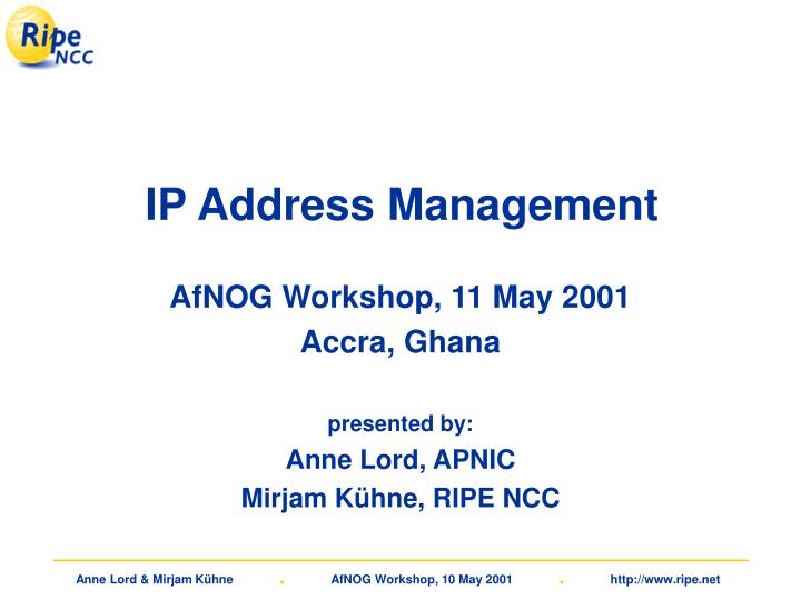 ip address management