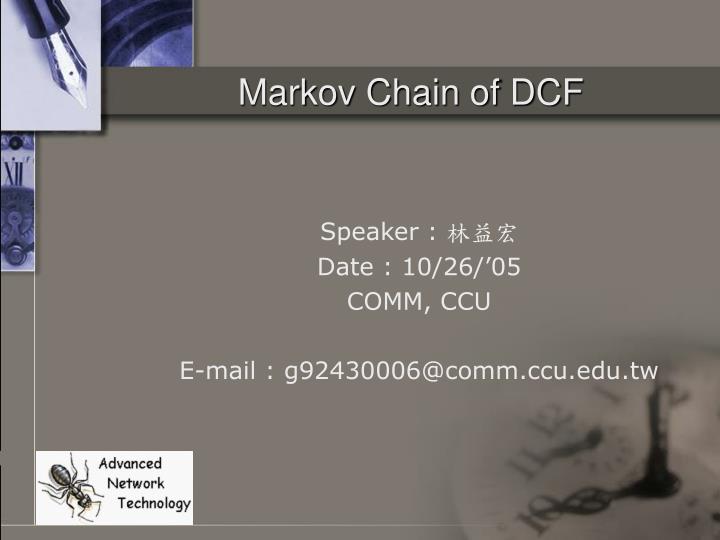 markov chain of dcf