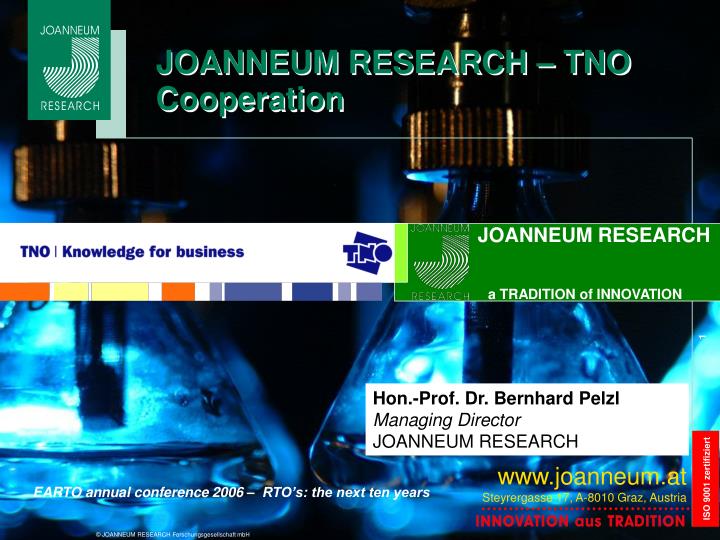 joanneum research tno cooperation