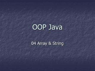 OOP Java