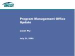 Program Management Office Update - slide 1