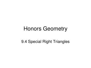 honors geometry