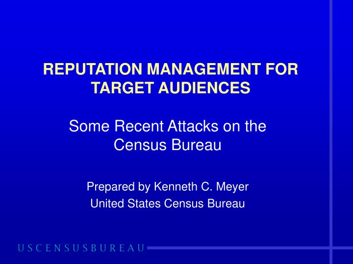 reputation management for target audiences