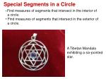 Special Segments in a Circle - slide 1