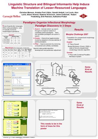 Paradigms Organize Inflectional Morphology