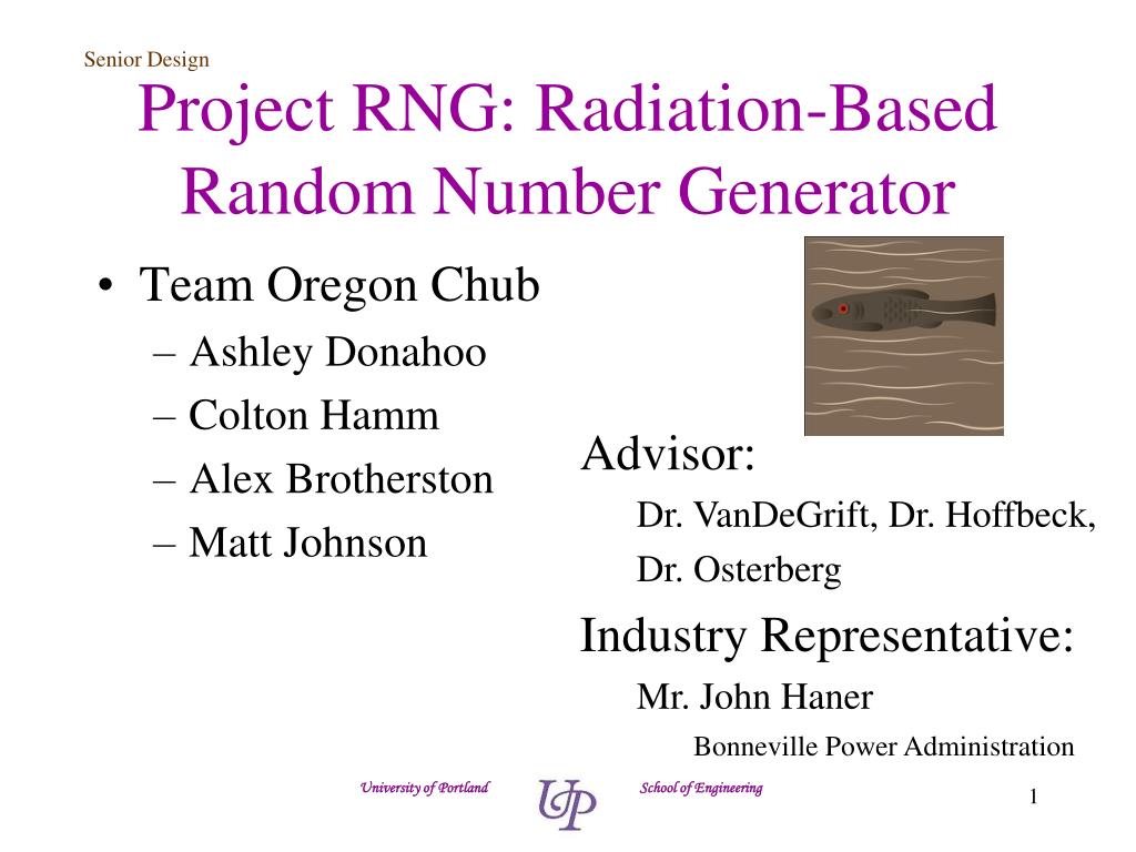 PPT Project RNG RadiationBased Random Number Generator PowerPoint