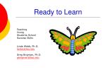 Ready to Learn - slide 1