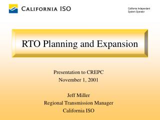 RTO Planning and Expansion