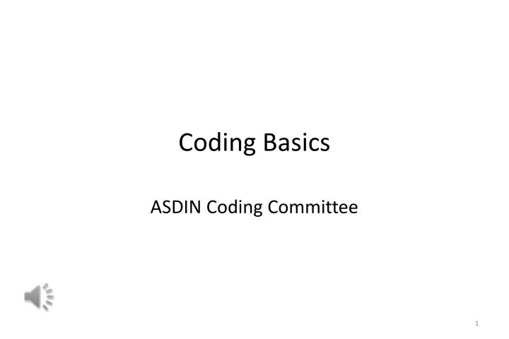 coding basics