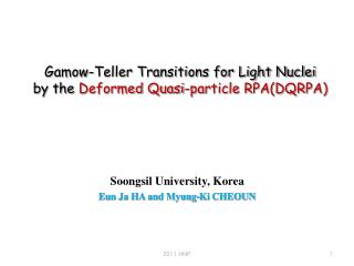 Gamow-Teller Transitions for Light Nuclei by the Deformed Quasi-particle RPA(DQRPA)