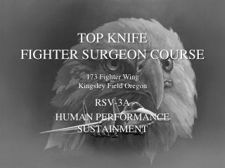 TOP KNIFE FIGHTER SURGEON COURSE