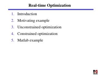 Real-time Optimization