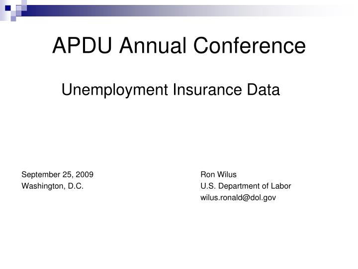 apdu annual conference