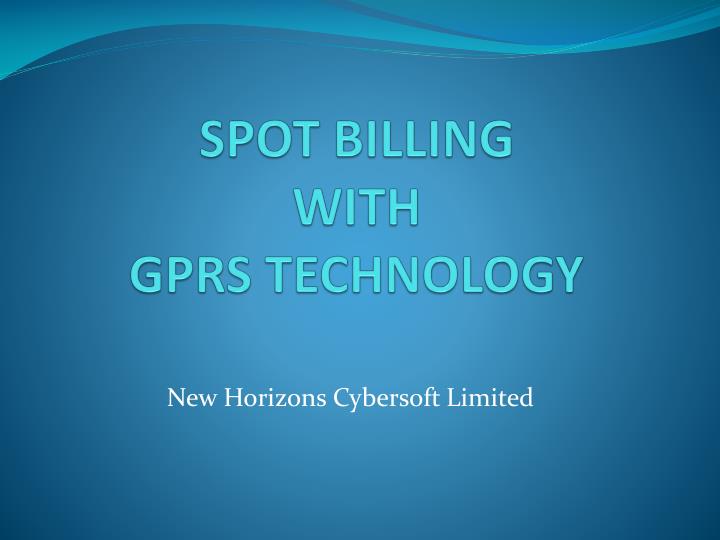 spot billing with gprs technology