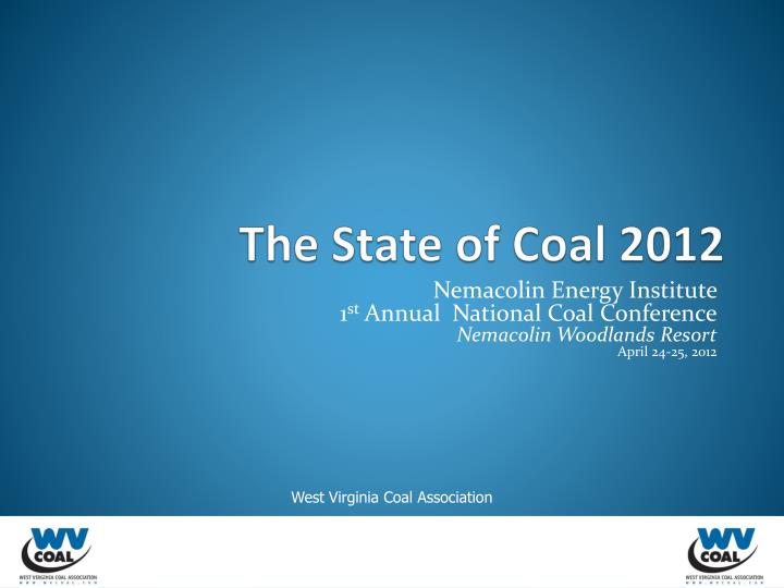 the state of coal 2012