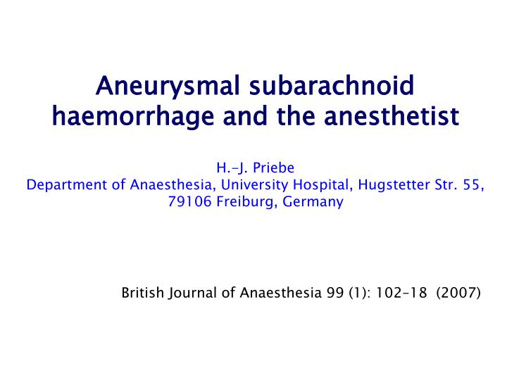 british journal of anaesthesia 99 1 102 18 2007