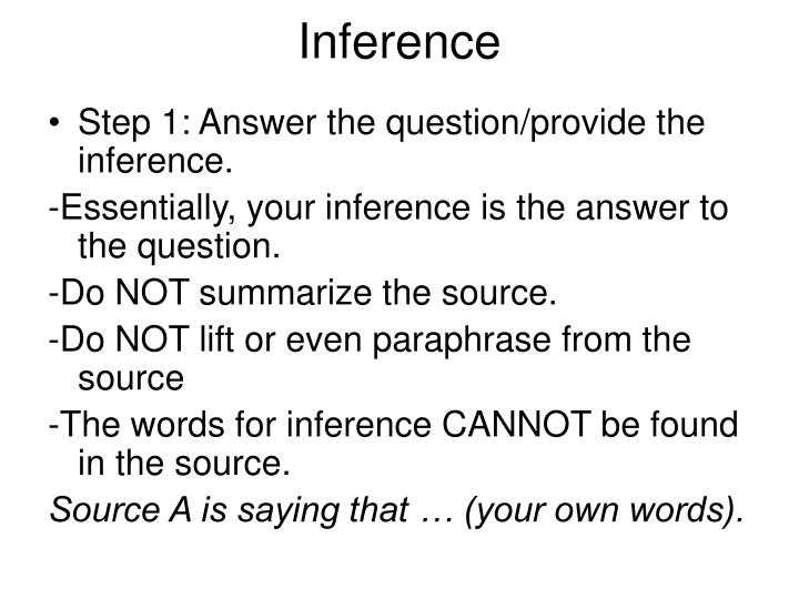 inference