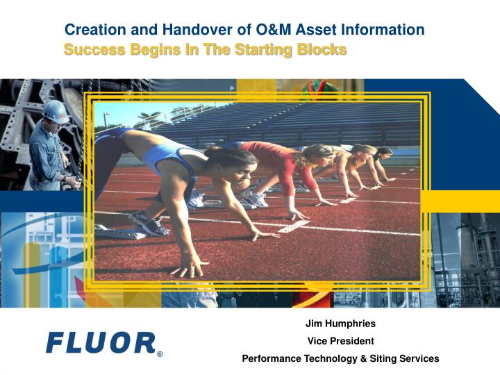 creation and handover of o m asset information