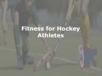 Fitness for Hockey Athletes
