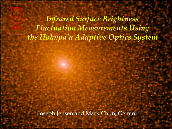 infrared surface brightness fluctuation measurements using the hokupa a adaptive optics system