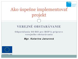 ako spe ne implementova projekt