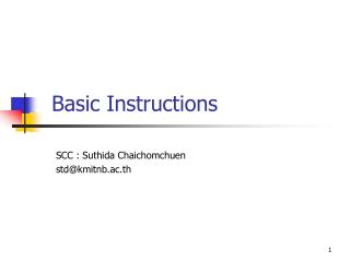 basic i nstructions