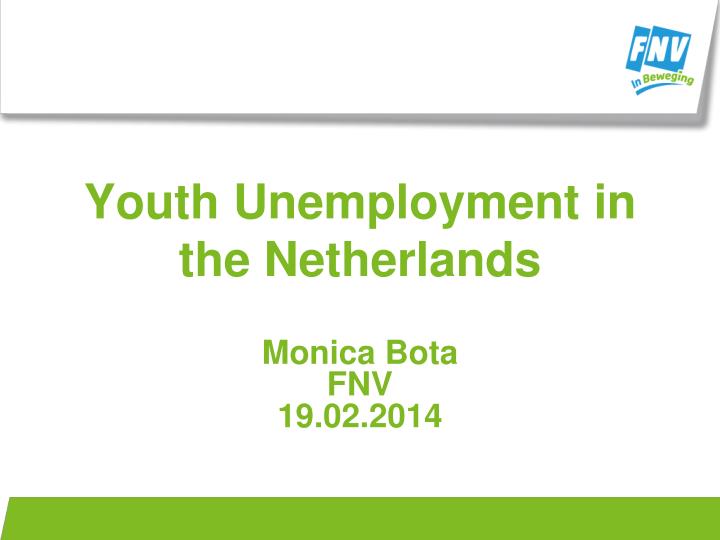 youth unemployment in the netherlands