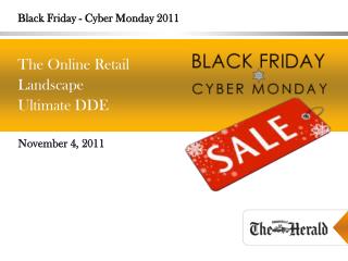 Black Friday - Cyber Monday 2011
